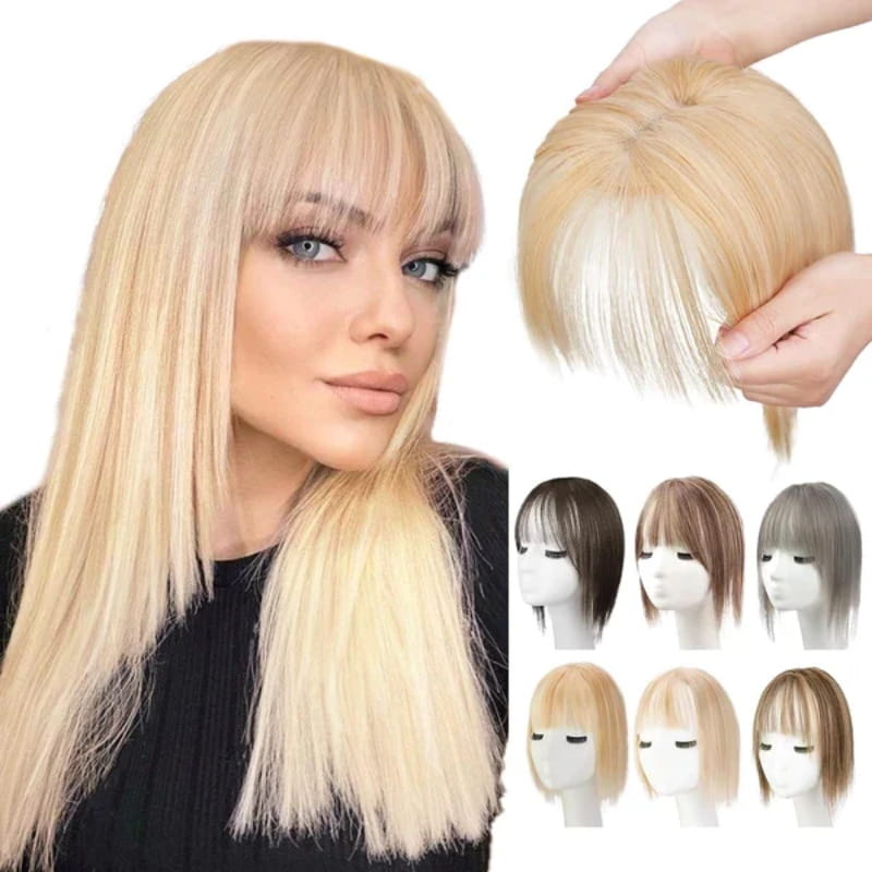 Natural Hairpiece with Bangs for Women | ventumra