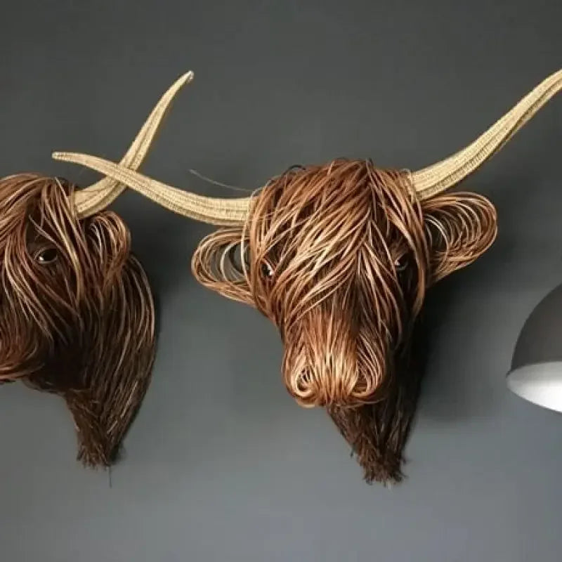 Nature'sCow - Handcrafted Cow Wall Decoration for Nature-Inspired Spaces | ventumra