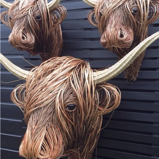 Nature'sCow - Handcrafted Cow Wall Decoration for Nature-Inspired Spaces | ventumra