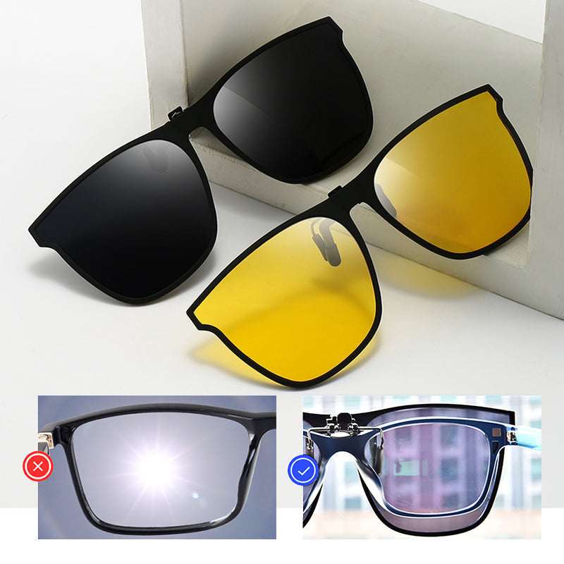 New polarized clip-on folding sunglasses | ventumra