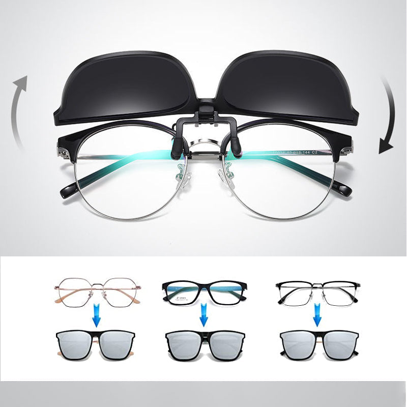 New polarized clip-on folding sunglasses | ventumra