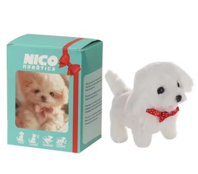 Nicoo Interactive Robo Pup Toy Barks, Wags, Walks Plush | ventumra