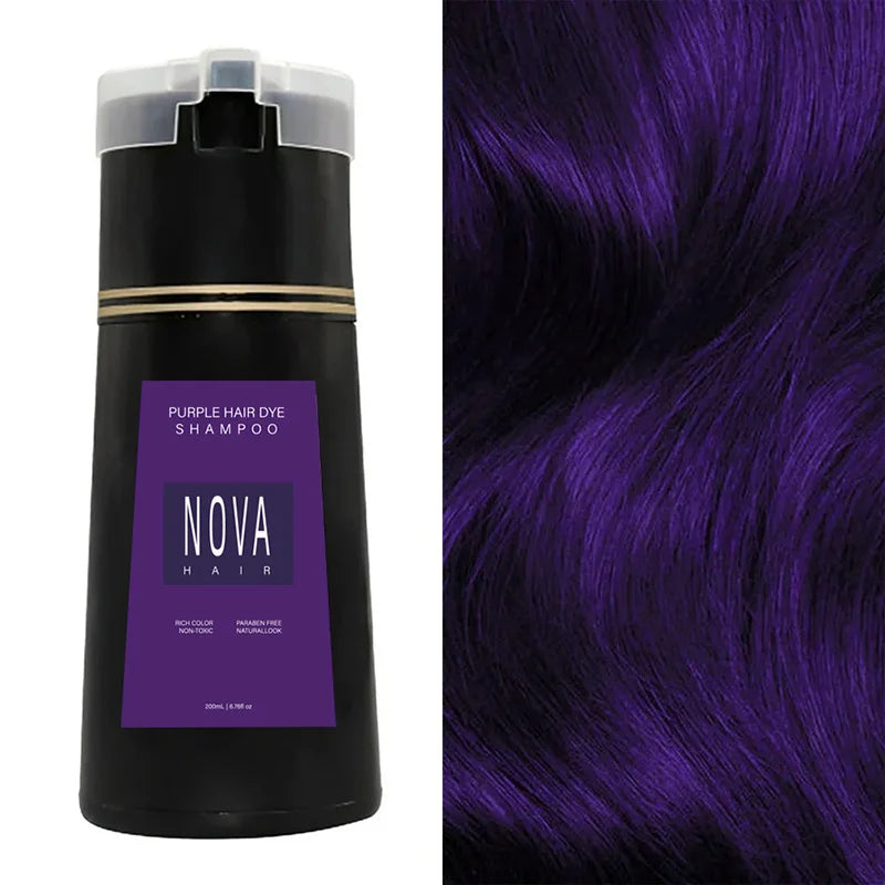 NovaHair Instant Dye Shampoo – Quick color refresh for hair | ventumra
