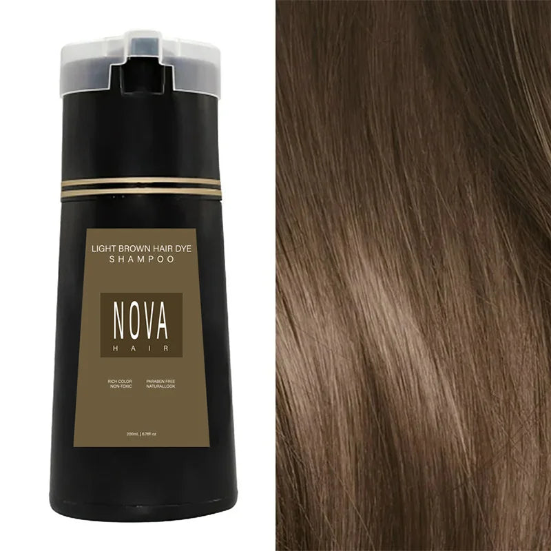 NovaHair Instant Dye Shampoo – Quick color refresh for hair | ventumra