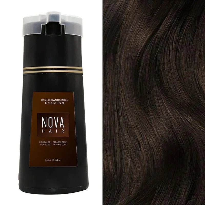 NovaHair Instant Dye Shampoo – Quick color refresh for hair | ventumra