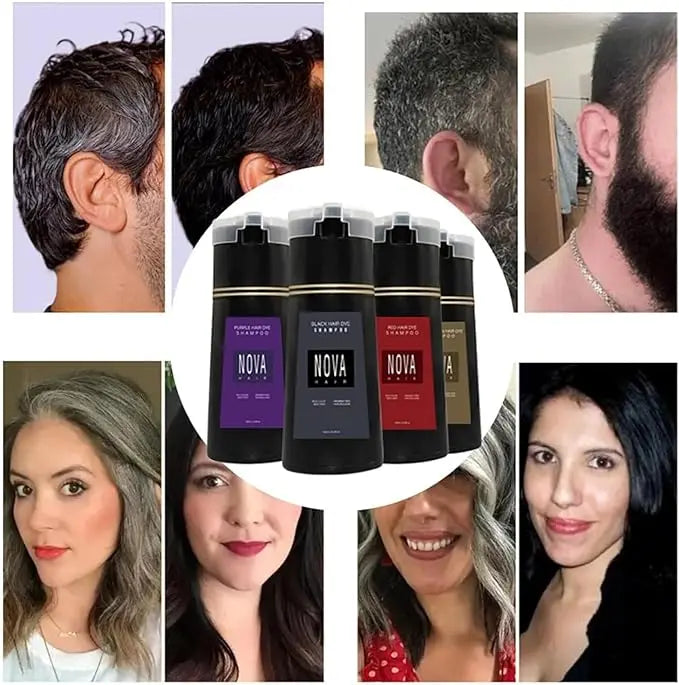 NovaHair Instant Dye Shampoo – Quick color refresh for hair | ventumra