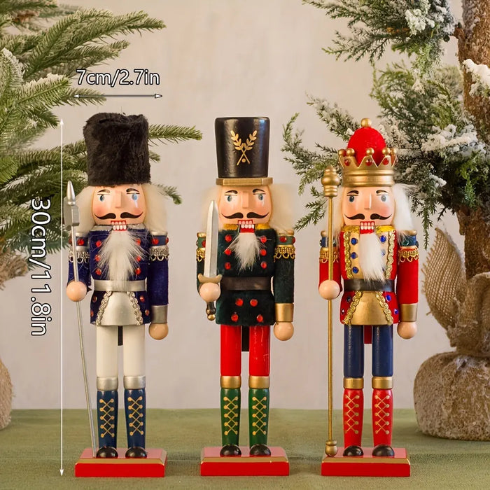 NussknackerJoy - Wooden Nutcracker Soldier Figure for Timeless Christmas Magic | ventumra