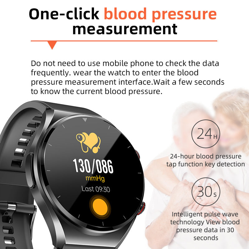 Advanced Health Tracker Smartwatch - ECG, BP, Sugar | ventumra