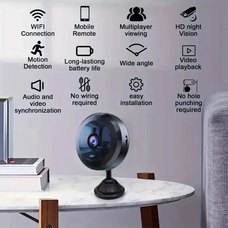 Mini WiFi Camera: 1080P HD, Night Vision, Motion Detection | ventumra