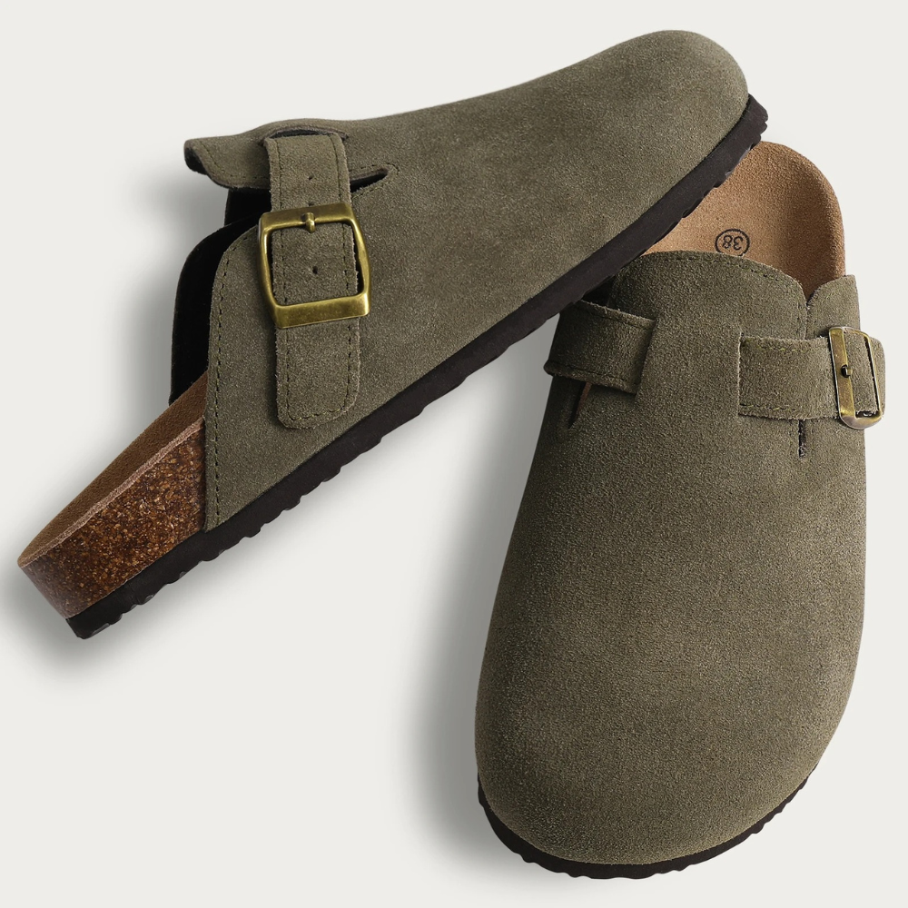 Comfortable Suede Clogs with Arch Support | ventumra