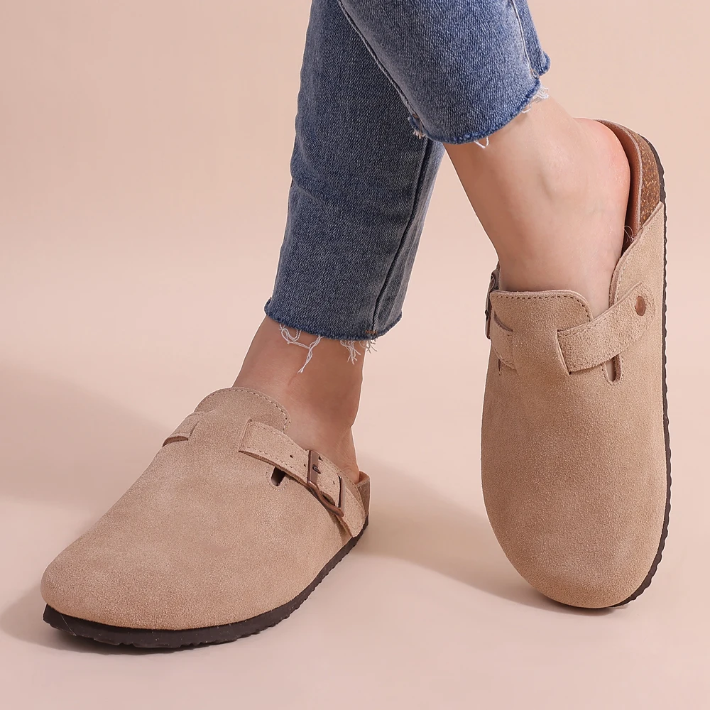 Comfortable Suede Clogs with Arch Support | ventumra