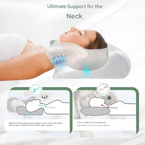 Orthopedic Pillow Ergonomic Support for Neck and Back Memory Foam | ventumra