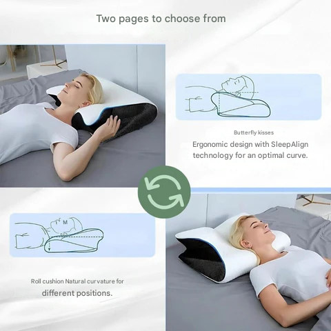 Orthopedic Pillow Ergonomic Support for Neck and Back Memory Foam | ventumra