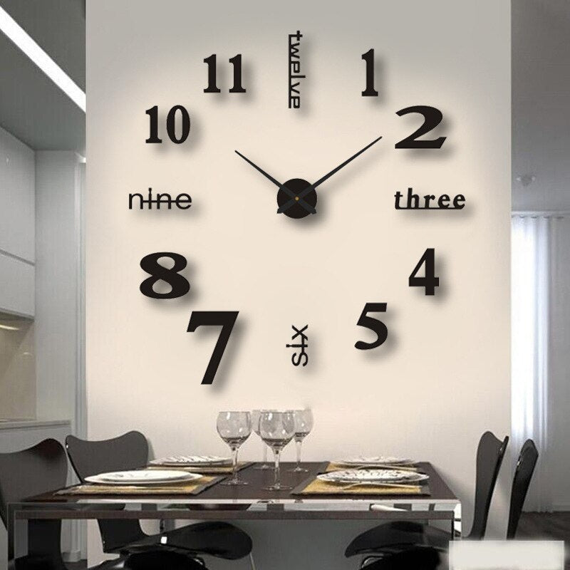 Oversized modern wall clock | ventumra