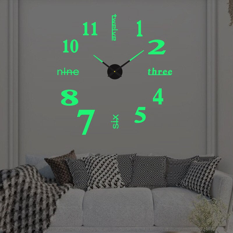 Oversized modern wall clock | ventumra