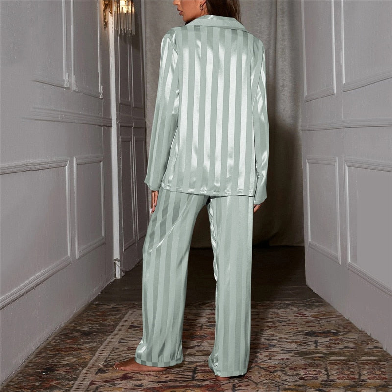 Premium Satin Pajama Sleepwear Set | ventumra