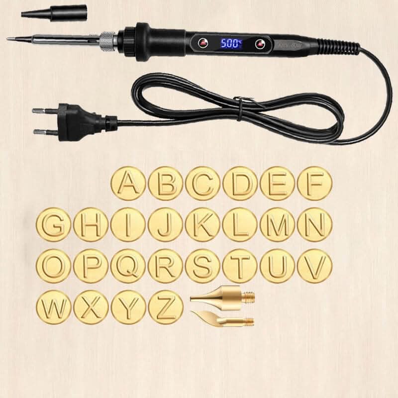 piece Woodburning & Engraving Tool Adjustable Temperature DIY Craft Set Wood, Leather & Metal | ventumra