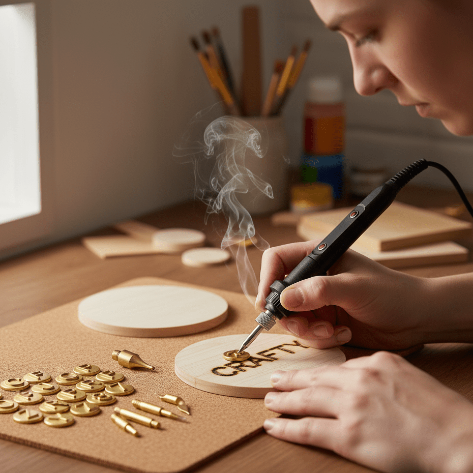 piece Woodburning & Engraving Tool Adjustable Temperature DIY Craft Set Wood, Leather & Metal | ventumra