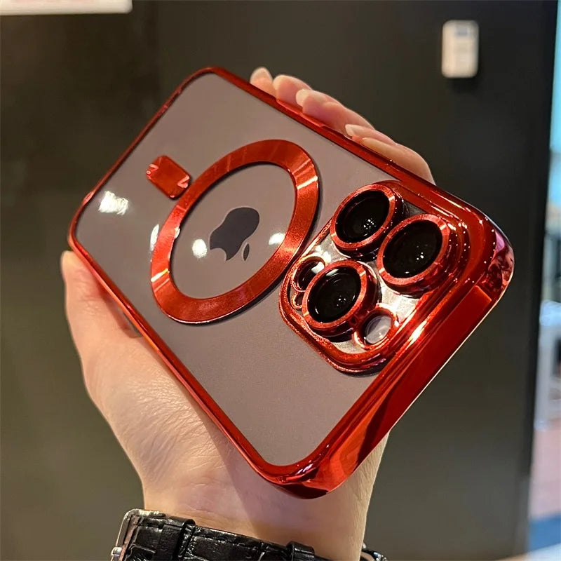 Plated Clear Magnetic Soft Case for iPhone | ventumra