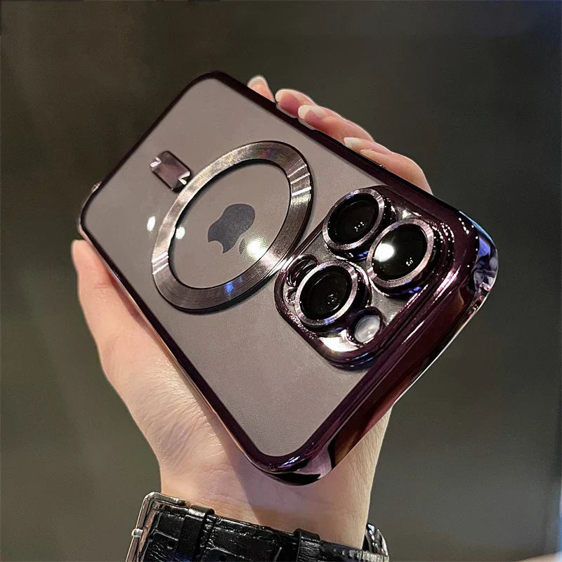 Plated Clear Magnetic Soft Case for iPhone | ventumra