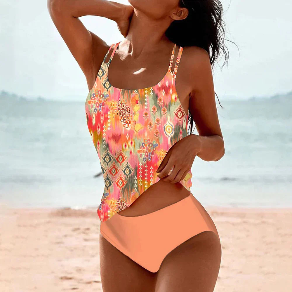 Women's Boho Tankini Swimsuit Set | ventumra