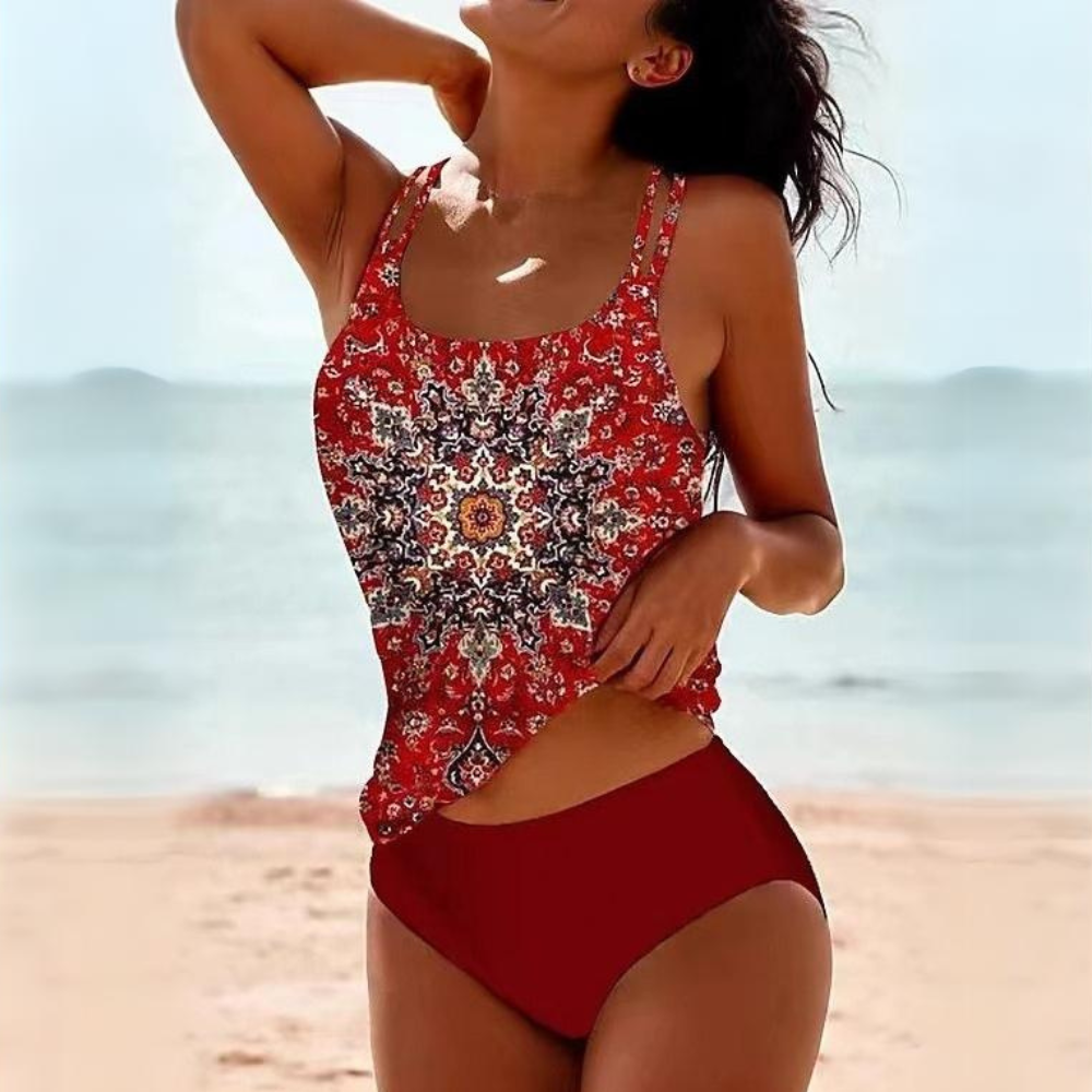 Women's Boho Tankini Swimsuit Set | ventumra