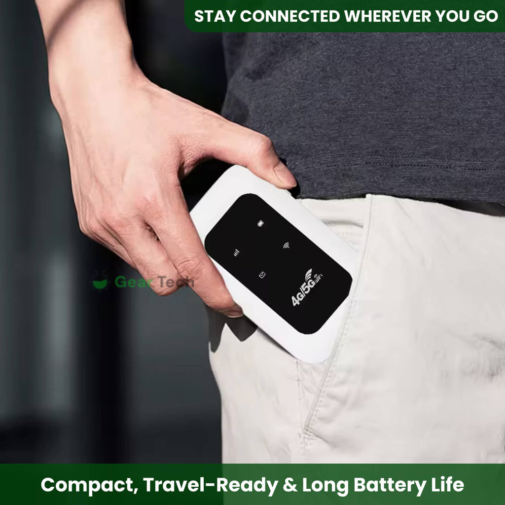 Portable 5G Wi-Fi Router Secure, High-Speed Connection for Travel and Home Use | ventumra