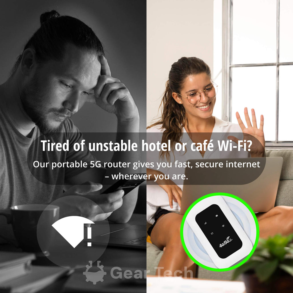 Portable 5G Wi-Fi Router Secure, High-Speed Connection for Travel and Home Use | ventumra