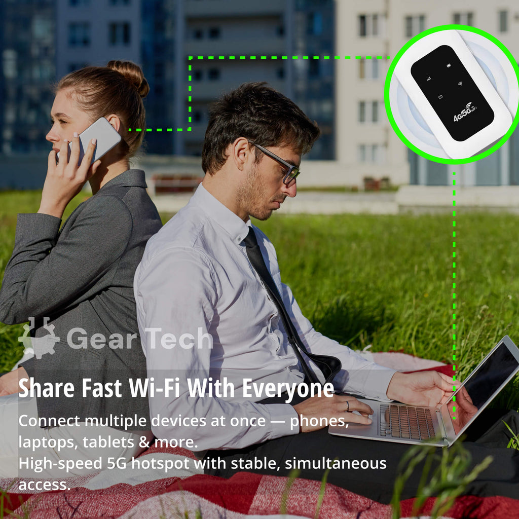 Portable 5G Wi-Fi Router Secure, High-Speed Connection for Travel and Home Use | ventumra