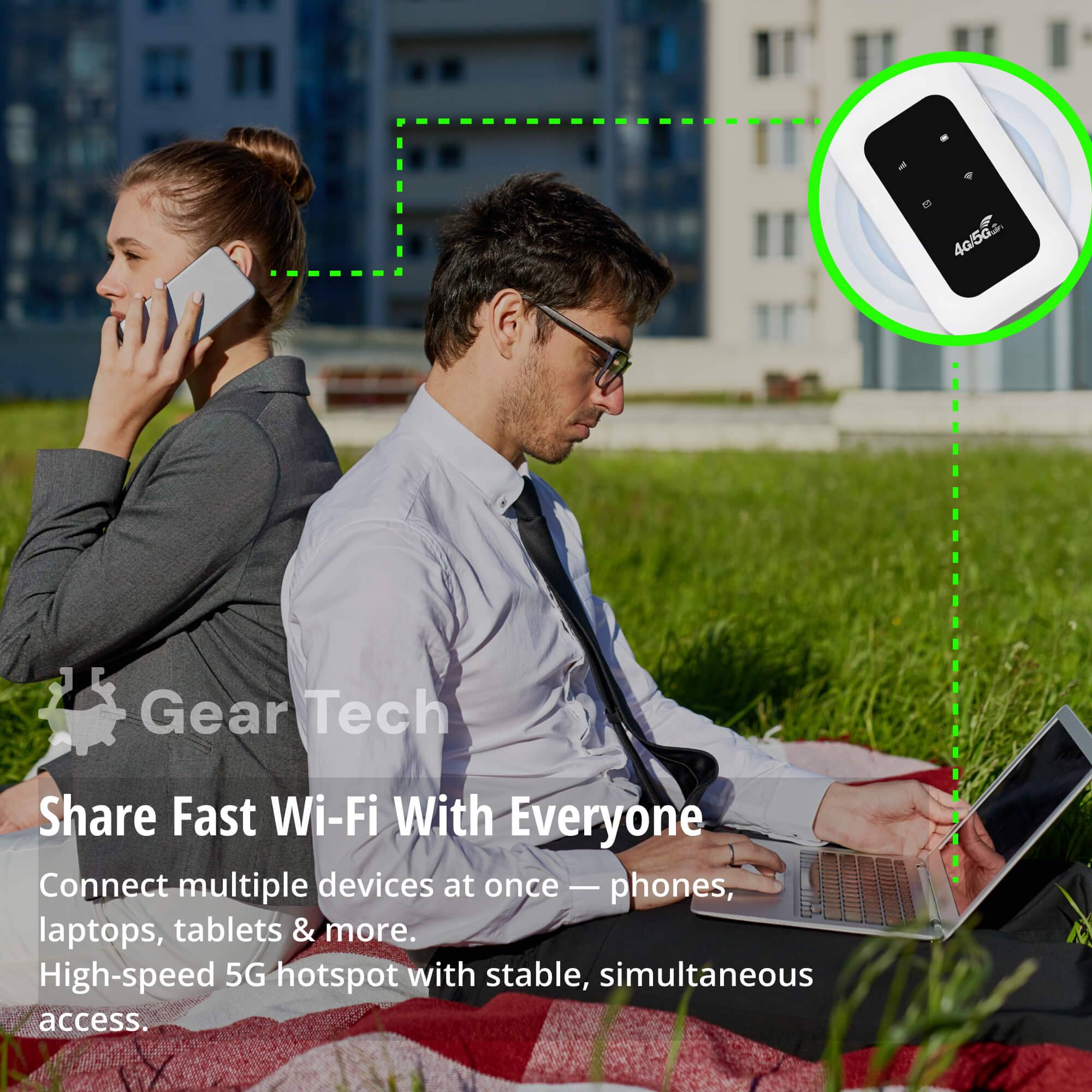 Portable 5G Wi-Fi Router Secure, High-Speed Connection for Travel and Home Use | ventumra