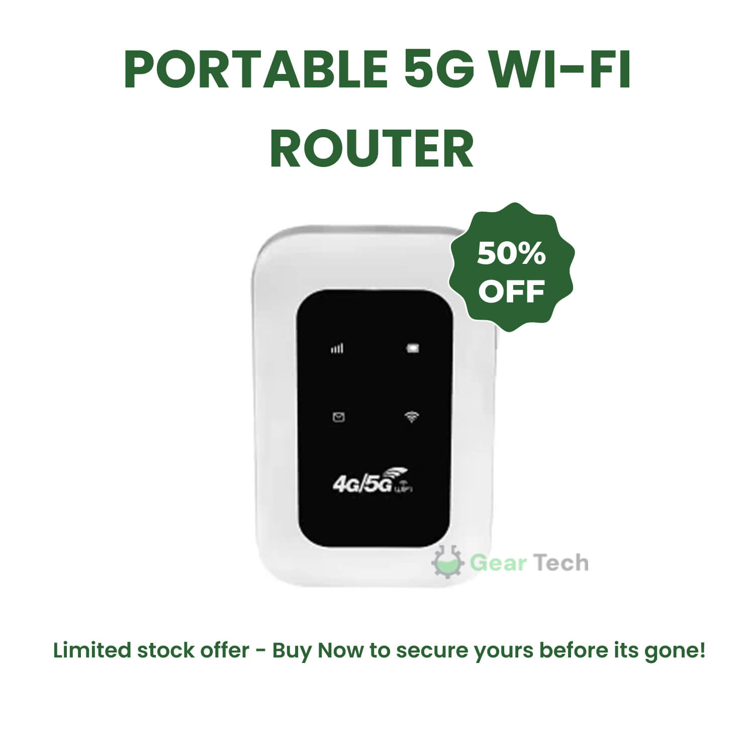Portable 5G Wi-Fi Router Secure, High-Speed Connection for Travel and Home Use | ventumra