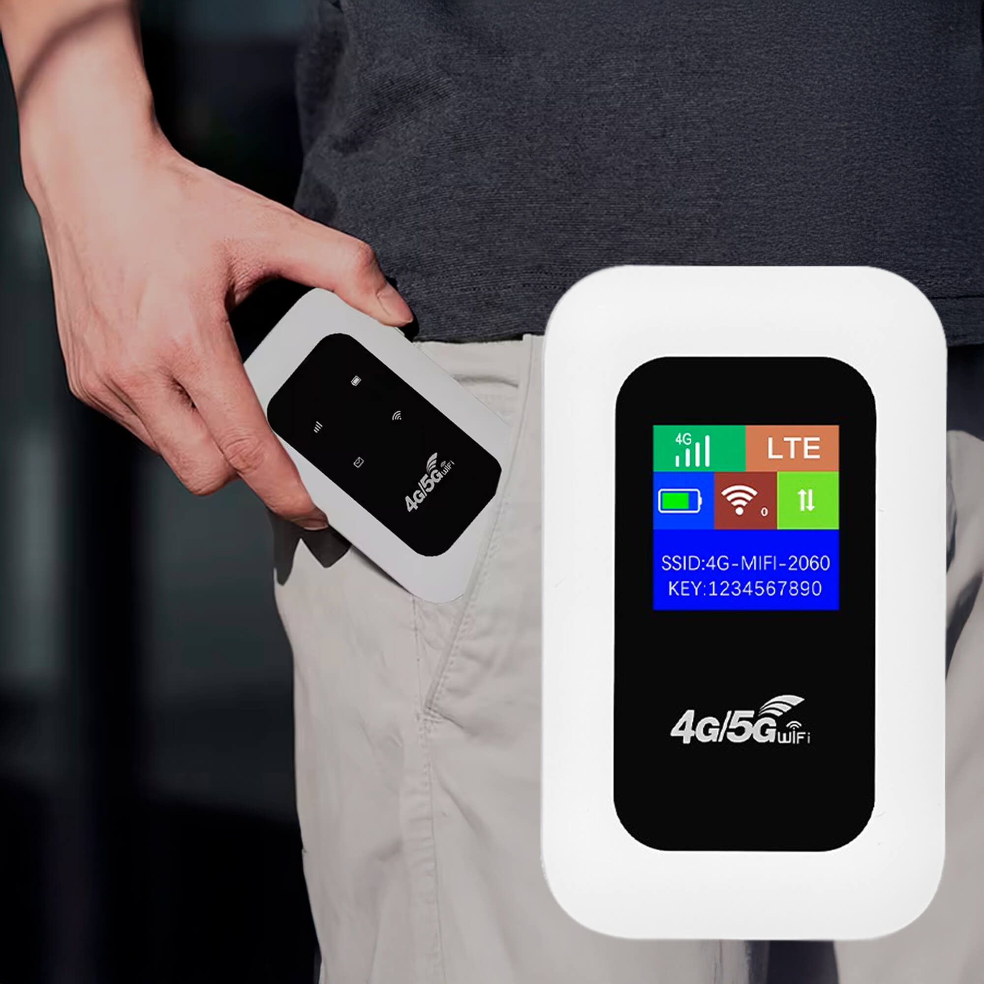Portable 5G Wi-Fi Router Secure, High-Speed Connection for Travel & Home Use | ventumra