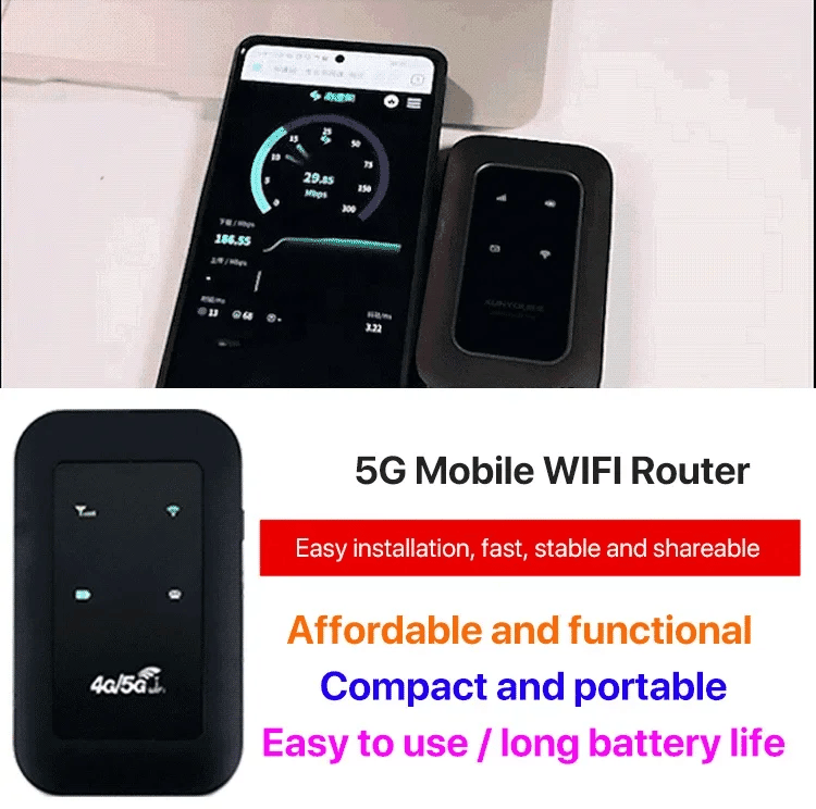 Portable 5G WiFi Router – High-Speed Mobile Wireless Internet Hotspot | ventumra