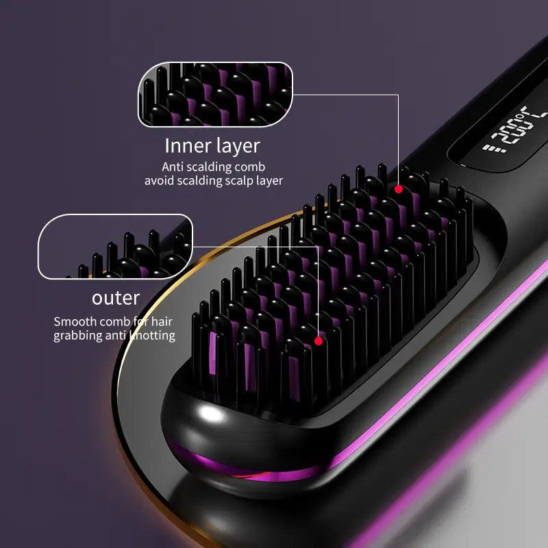 Portable Hair Styling Brush Smooth and Healthy Hair Anytime, Anywhere | ventumra