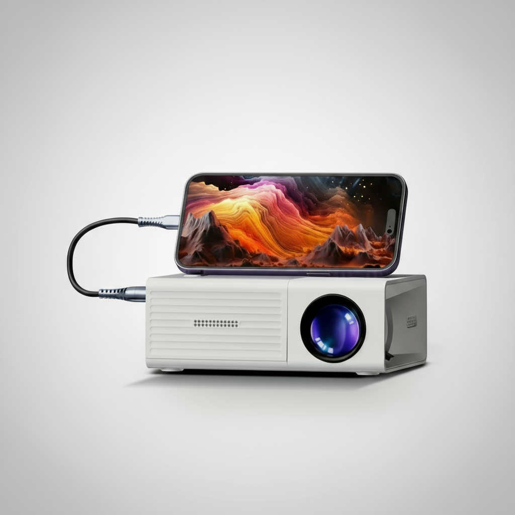 Portable Mini HD LED Projector Home Theater Outdoor 3000 Lumen | ventumra