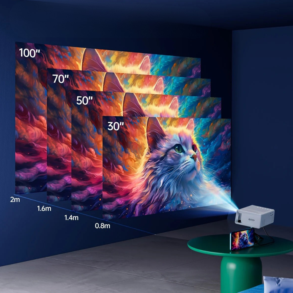 Portable Mini HD LED Projector Home Theater Outdoor 3000 Lumen | ventumra