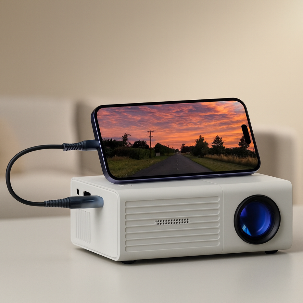 Portable Mini HD LED Projector Home Theater Outdoor 3000 Lumen | ventumra
