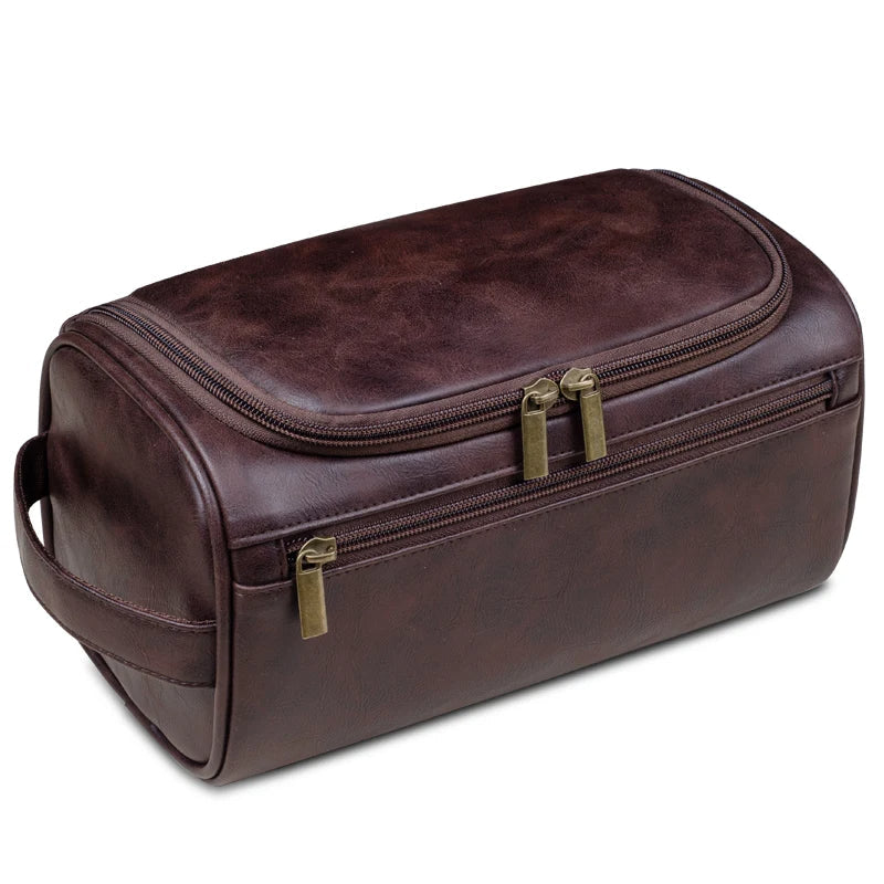 Premium leather toiletry bag for travelers | ventumra