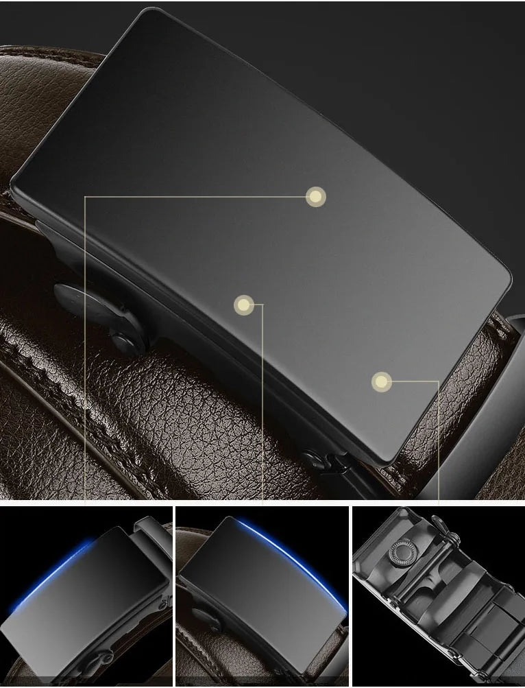 Premium PU Leather Belt – Luxury Automatic Buckle for Men | ventumra