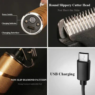 Professional Hair Clippers for Men Gold Set Gold Cordless Clippers | ventumra
