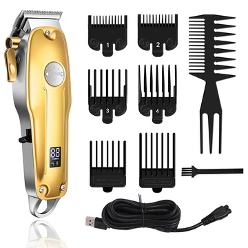 Professional Hair Clippers for Men Gold Set Gold Cordless Clippers | ventumra