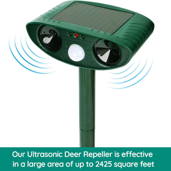 Raccoon Outdoor Ultrasonic Repeller - Solar-Powered Ultrasonic Animal and Pest Deterrent - Get Rid of Raccoons Within 48 Hours | ventumra