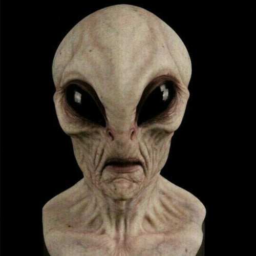 Extraterrestrial Mask - Realistic Alien Latex & Silicone Headwear | ventumra