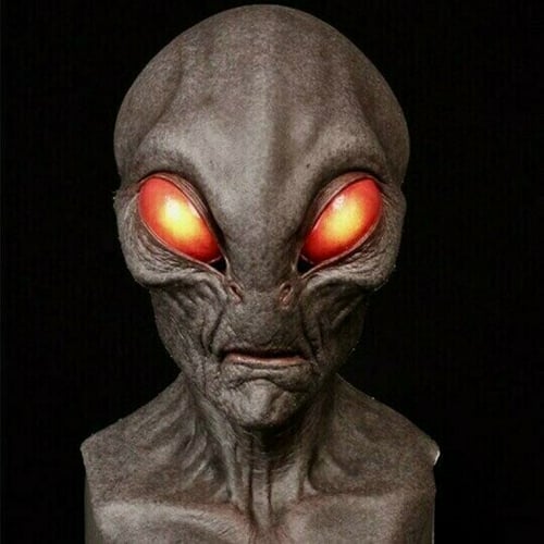 Extraterrestrial Mask - Realistic Alien Latex & Silicone Headwear | ventumra