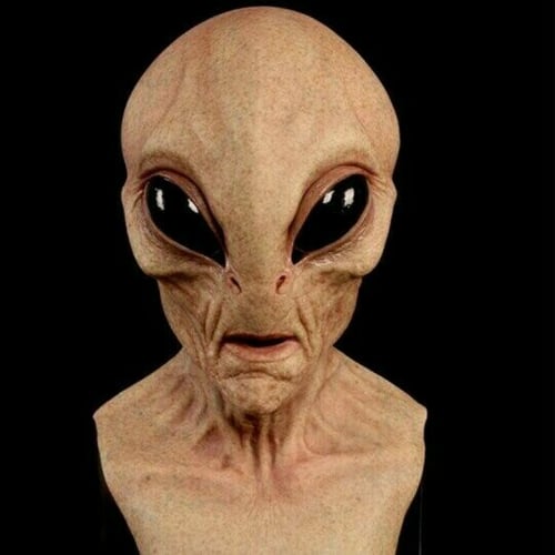 Extraterrestrial Mask - Realistic Alien Latex & Silicone Headwear | ventumra