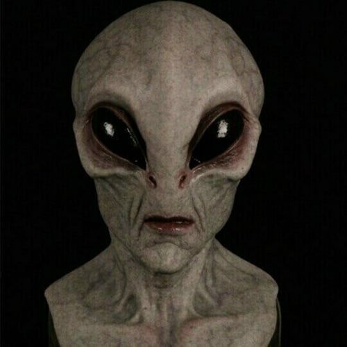 Extraterrestrial Mask - Realistic Alien Latex & Silicone Headwear | ventumra