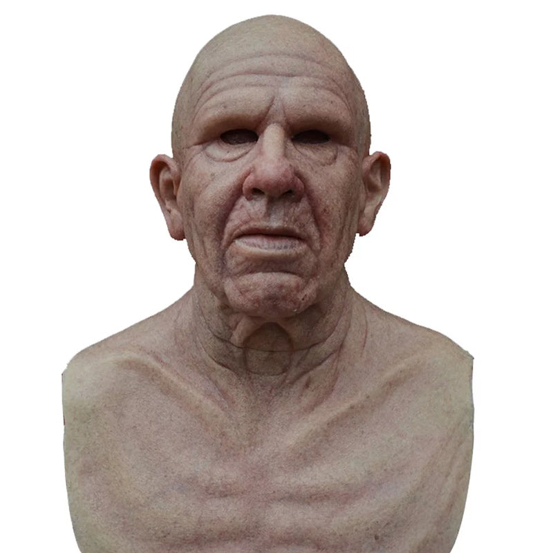 Elderly Man Character Costume Mask Halloween Cosplay Prop | ventumra