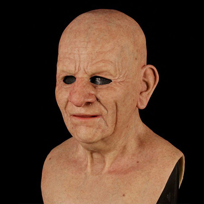 Elderly Man Character Costume Mask Halloween Cosplay Prop | ventumra