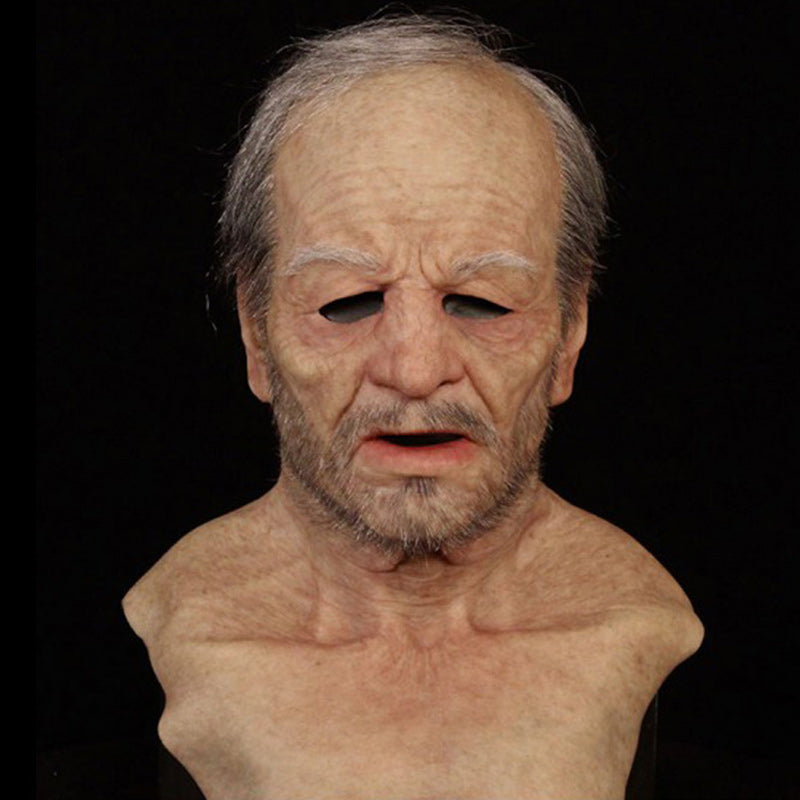 Elderly Man Character Costume Mask Halloween Cosplay Prop | ventumra