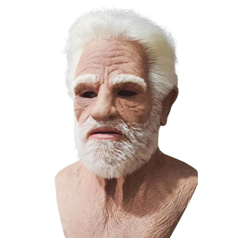 Elderly Man Character Costume Mask Halloween Cosplay Prop | ventumra